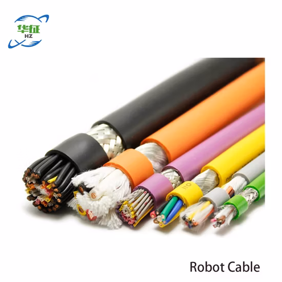 Cable de robot de aislamiento TPE de conductor de cobre flexible